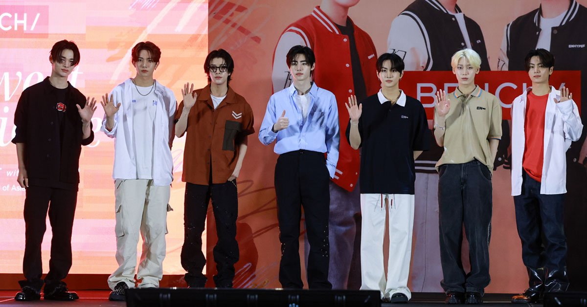 [PHOTOS] A Sweet Experience BENCH Fun Meet with ENHYPEN Press Conference