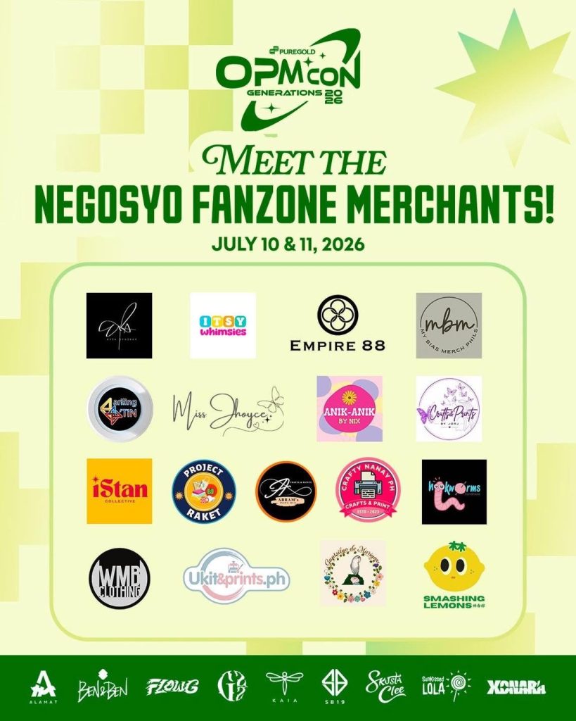 Concert-goers and even non-ticket holders can visit the Negosyo Fan Zone at
the second floor of Puregold Cubao, for handmade and custom fan merchandise, and
interactive activities.